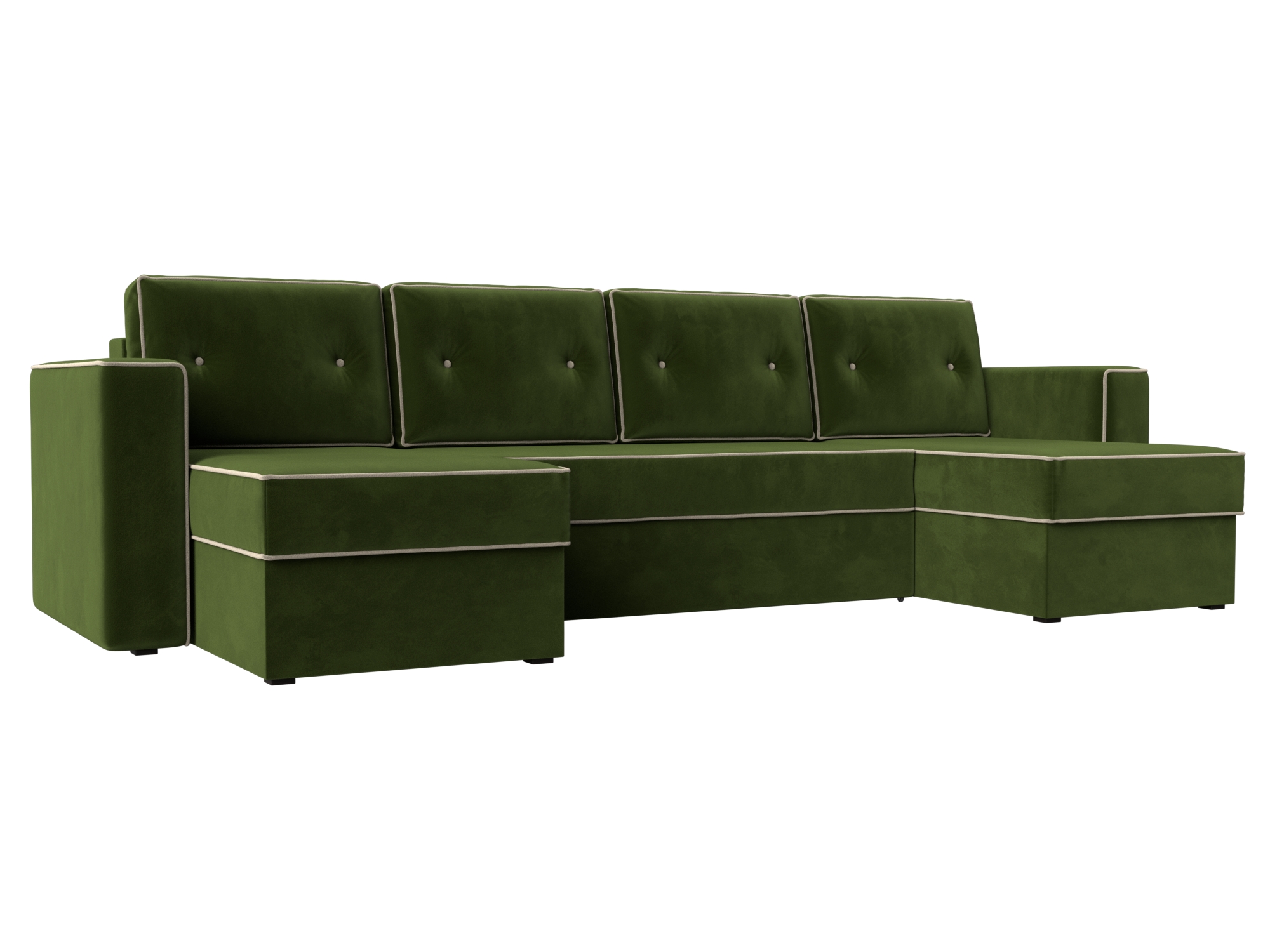 П-образный диван Принстон (Зеленый)