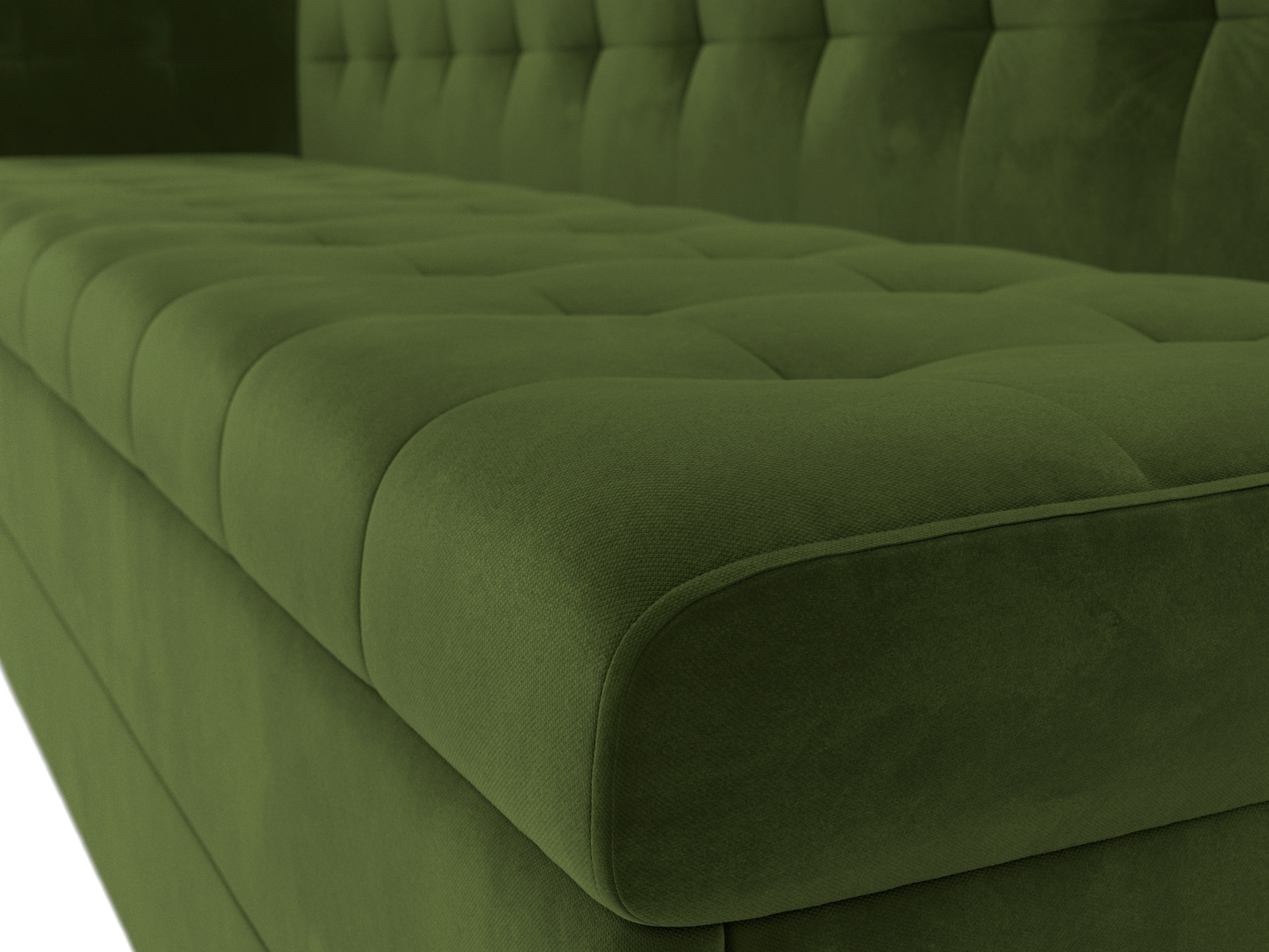 Кухонный диван Бриз с углом слева (Зеленый)