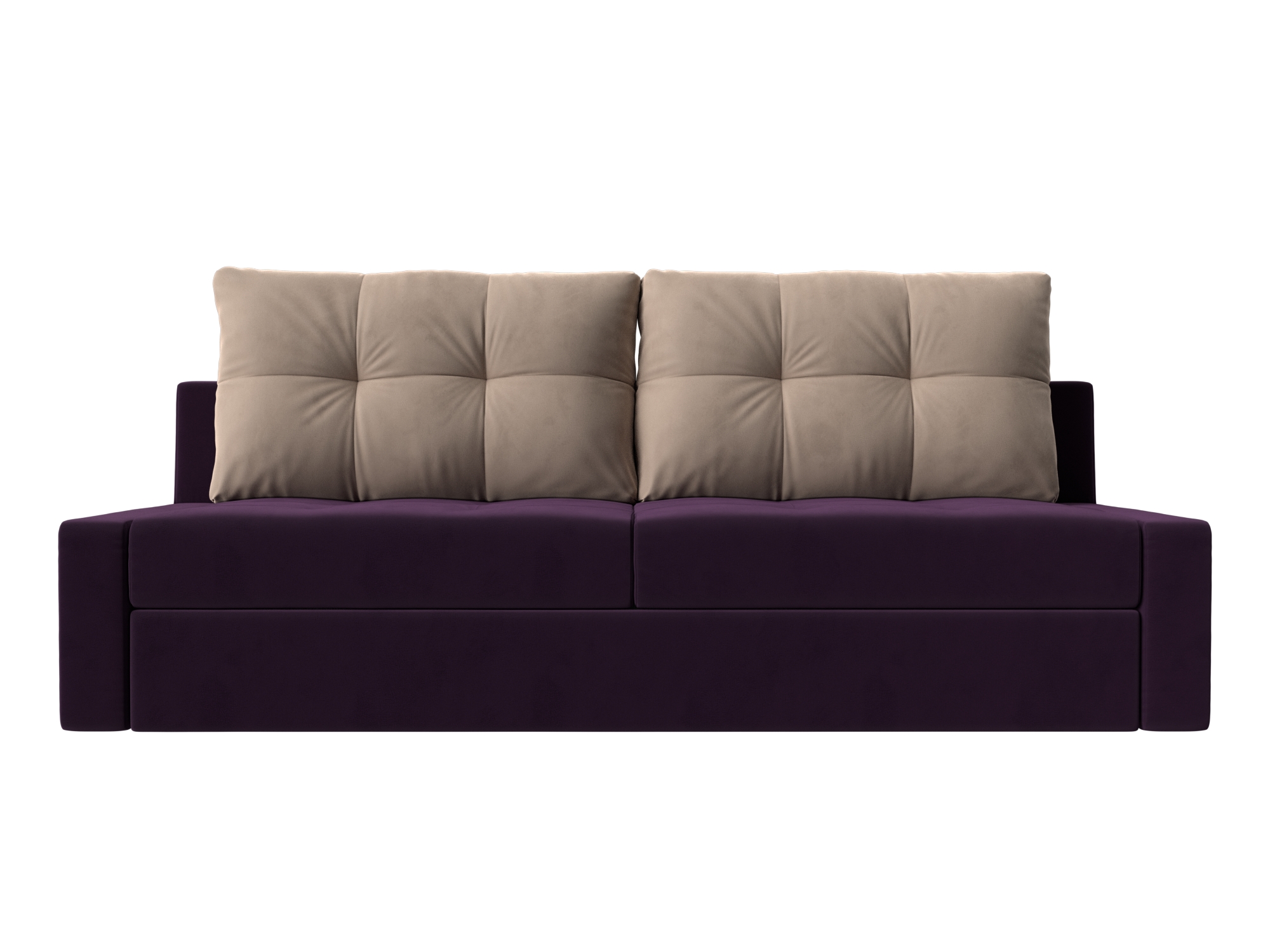 Прямой диван Мартин (Фиолетовый\Бежевый)