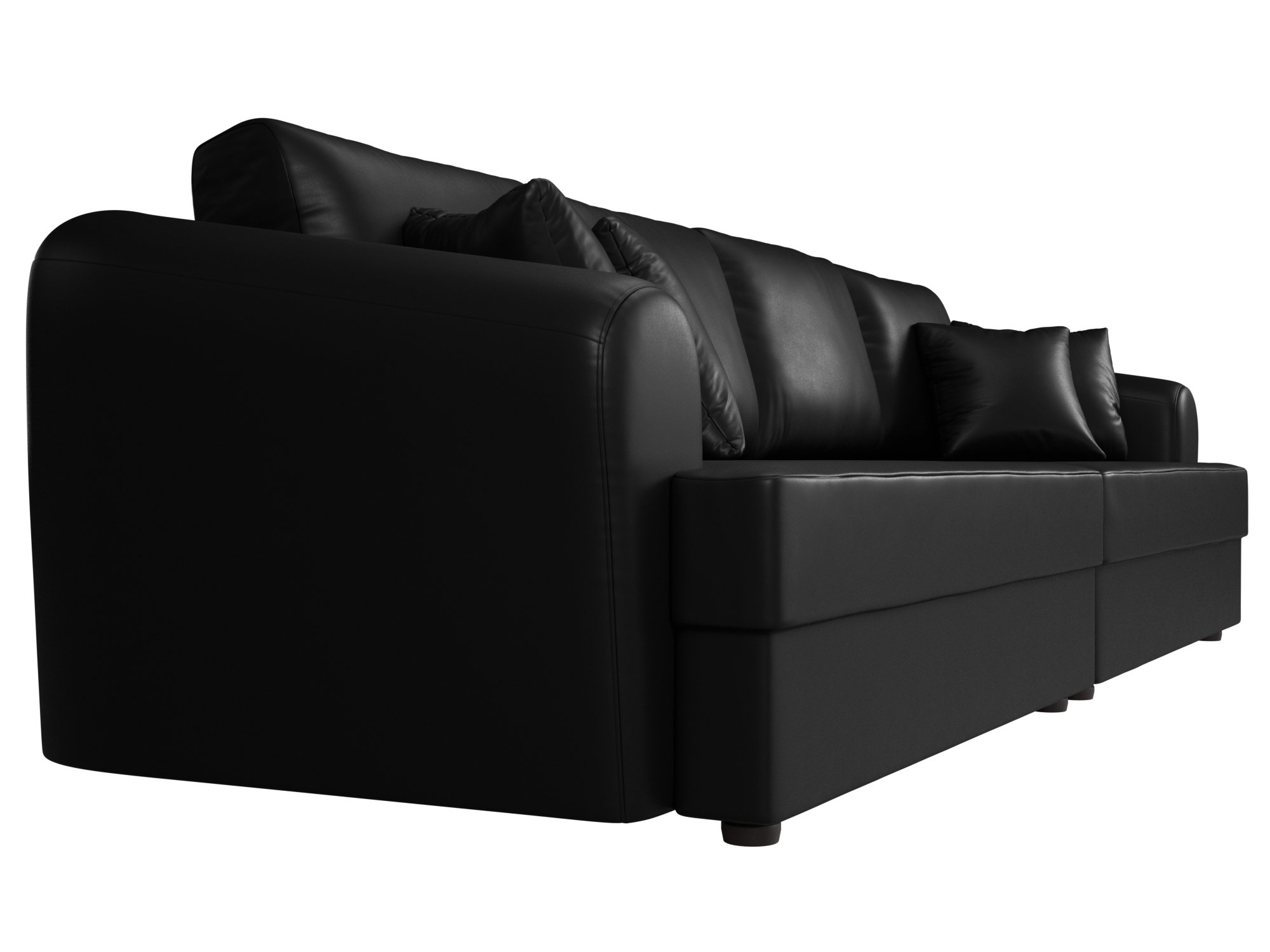 Прямой диван Милтон (Черный)
