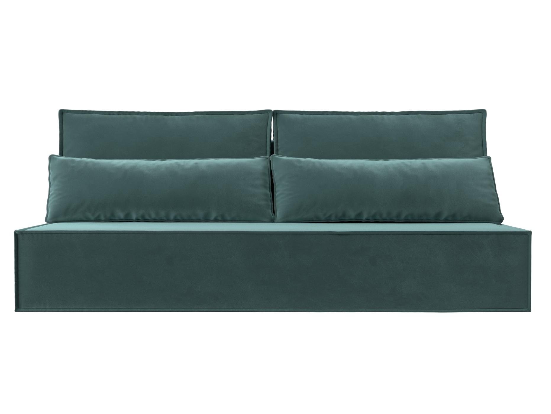 Прямой диван Фабио (бирюзовый)
