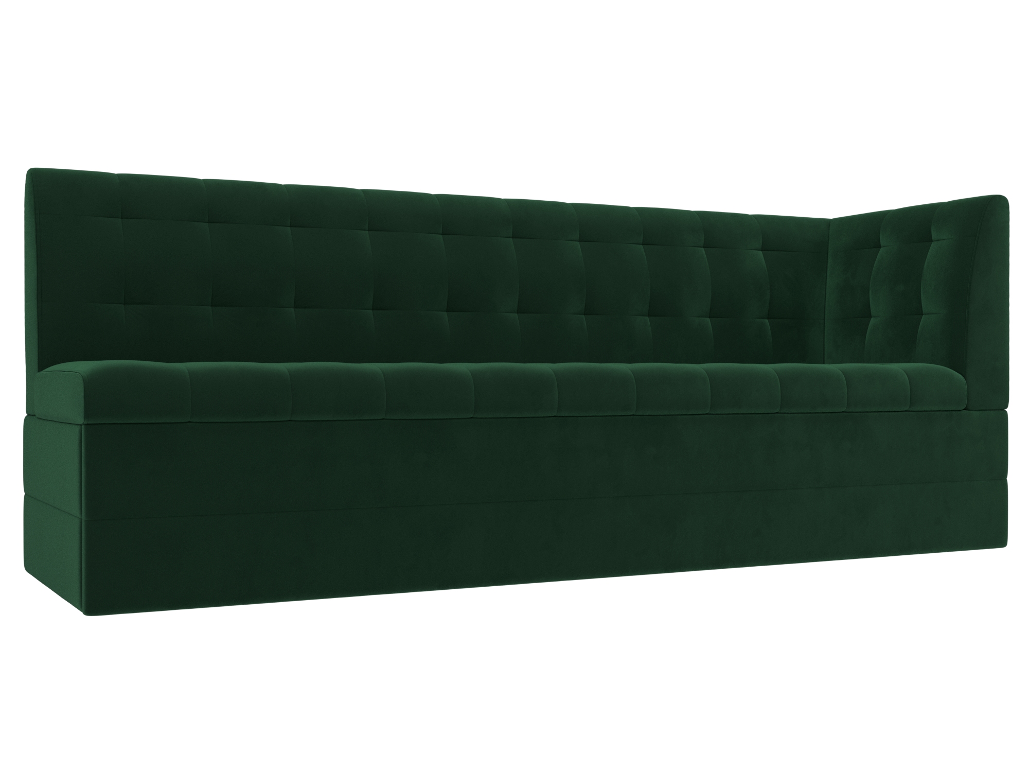 Кухонный диван Бриз с углом справа (Зеленый)