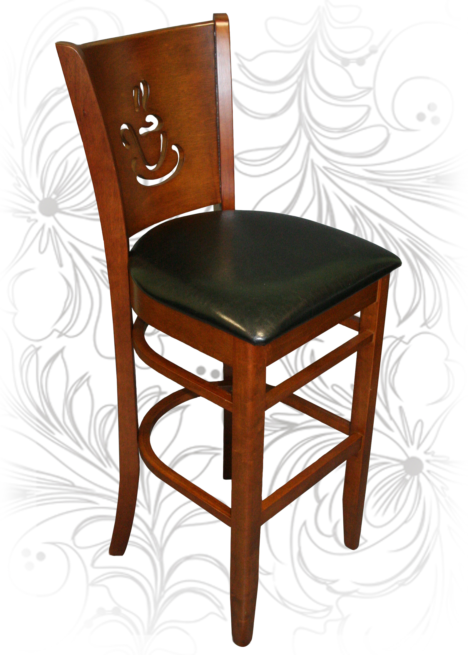 Деревянный барный стул LMU-9131