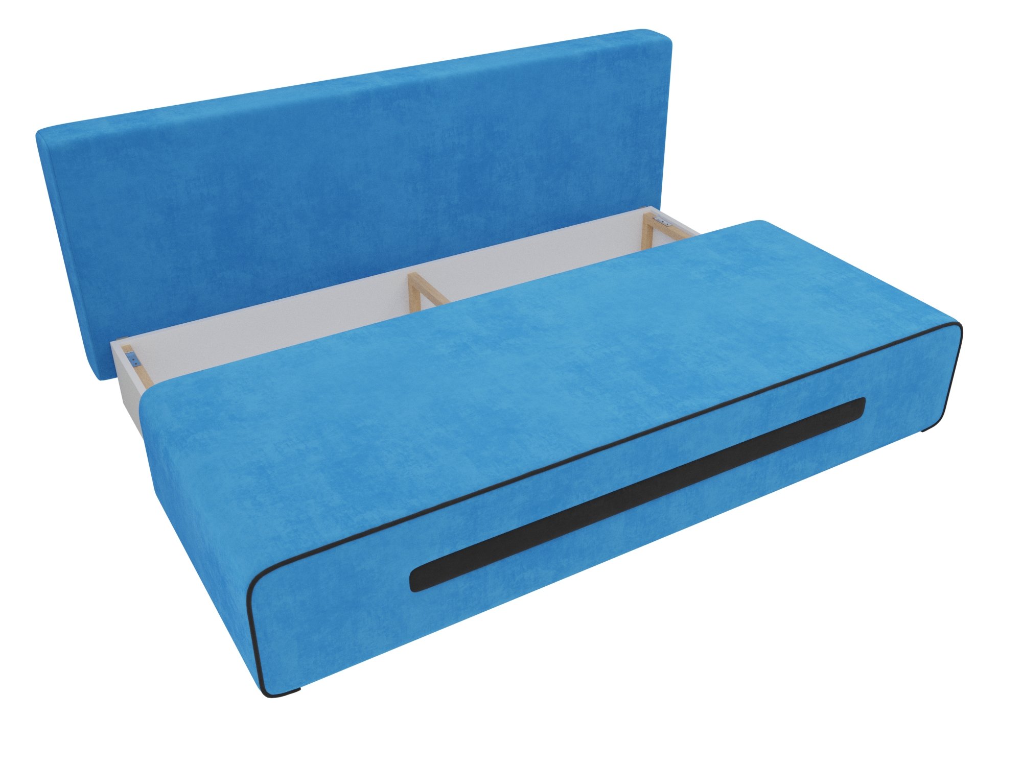 Прямой диван Приам (Голубой)