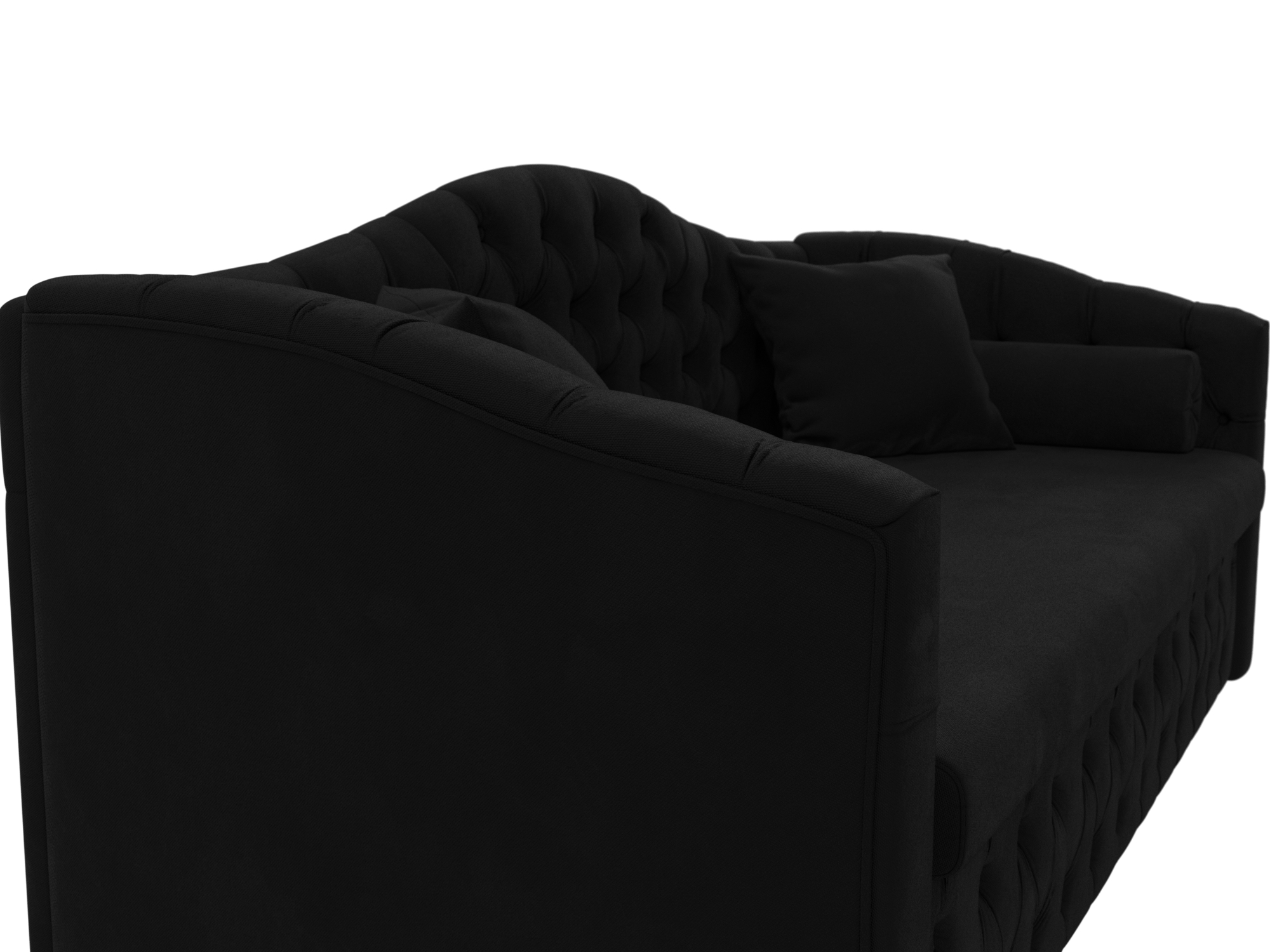 Прямой диван Мечта (Черный)