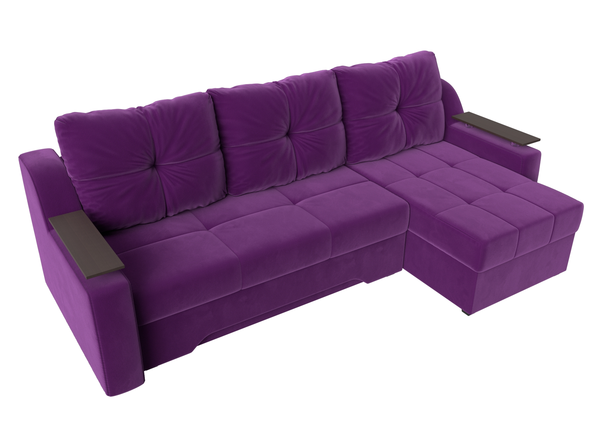 Угловой диван Сенатор правый угол (Фиолетовый)