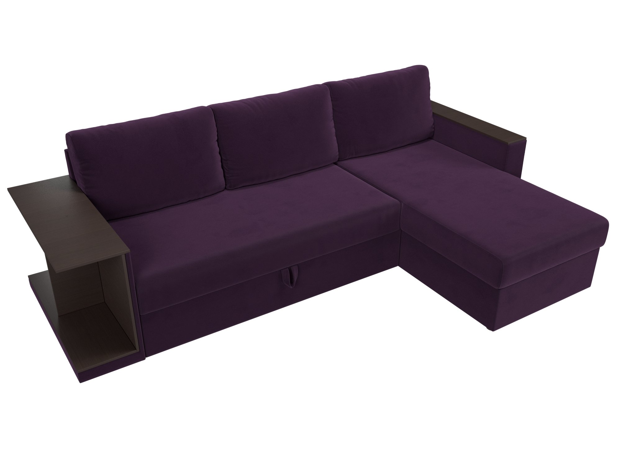 Угловой диван Атланта С правый угол (Фиолетовый)