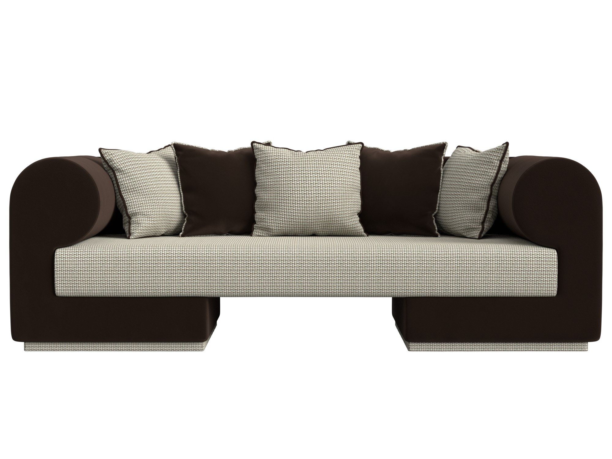 Прямой диван Кипр (Корфу 02\коричневый)