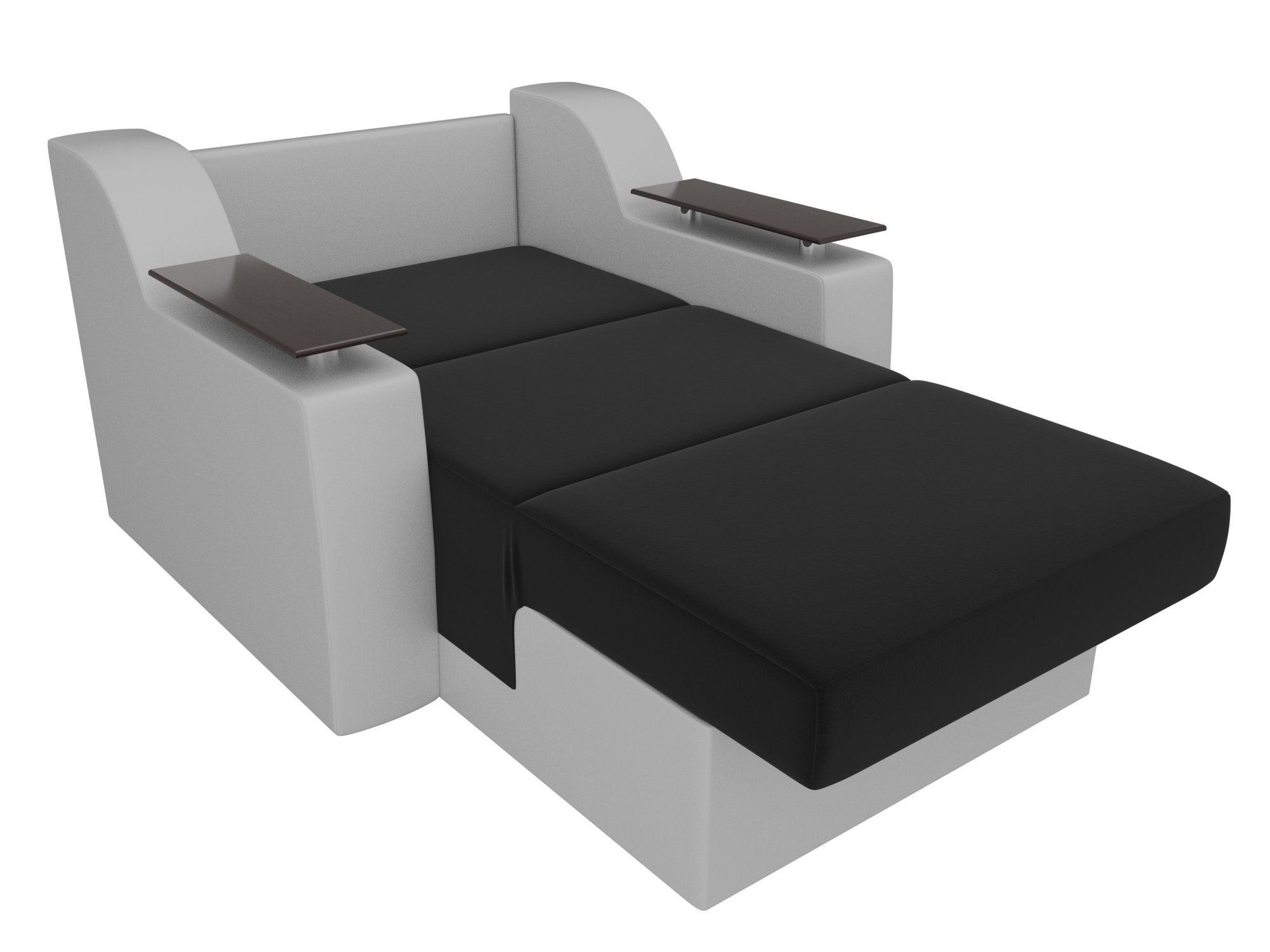 Кресло-кровать Сенатор 80 (Черный\Белый)