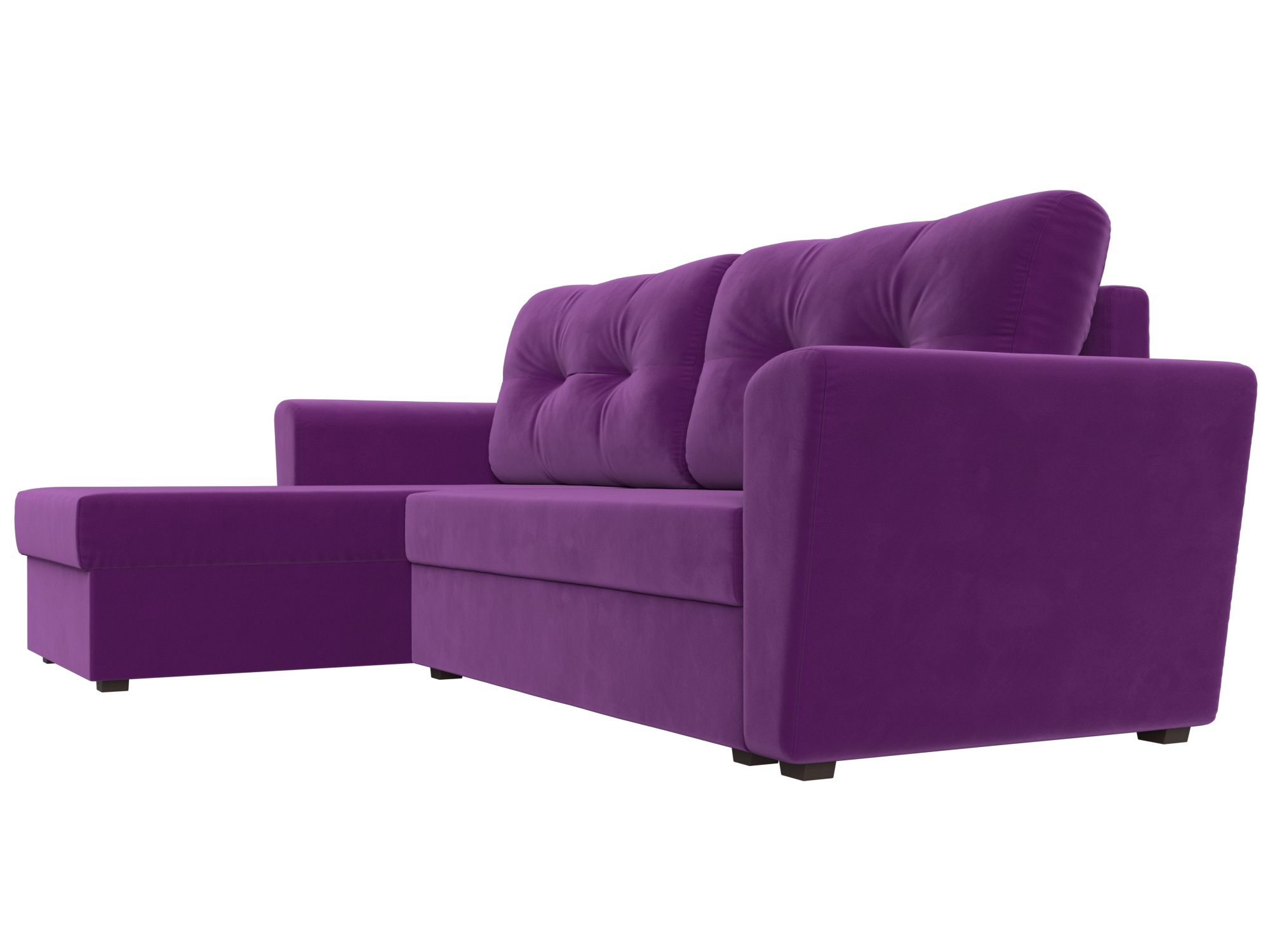Угловой диван Амстердам Лайт левый угол (Фиолетовый)