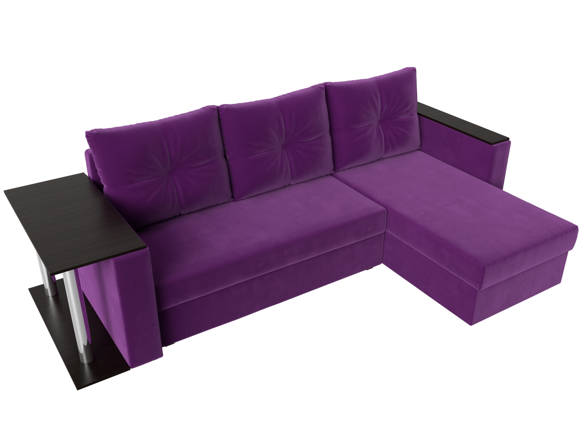 Угловой диван Атланта Лайт правый угол (Фиолетовый)