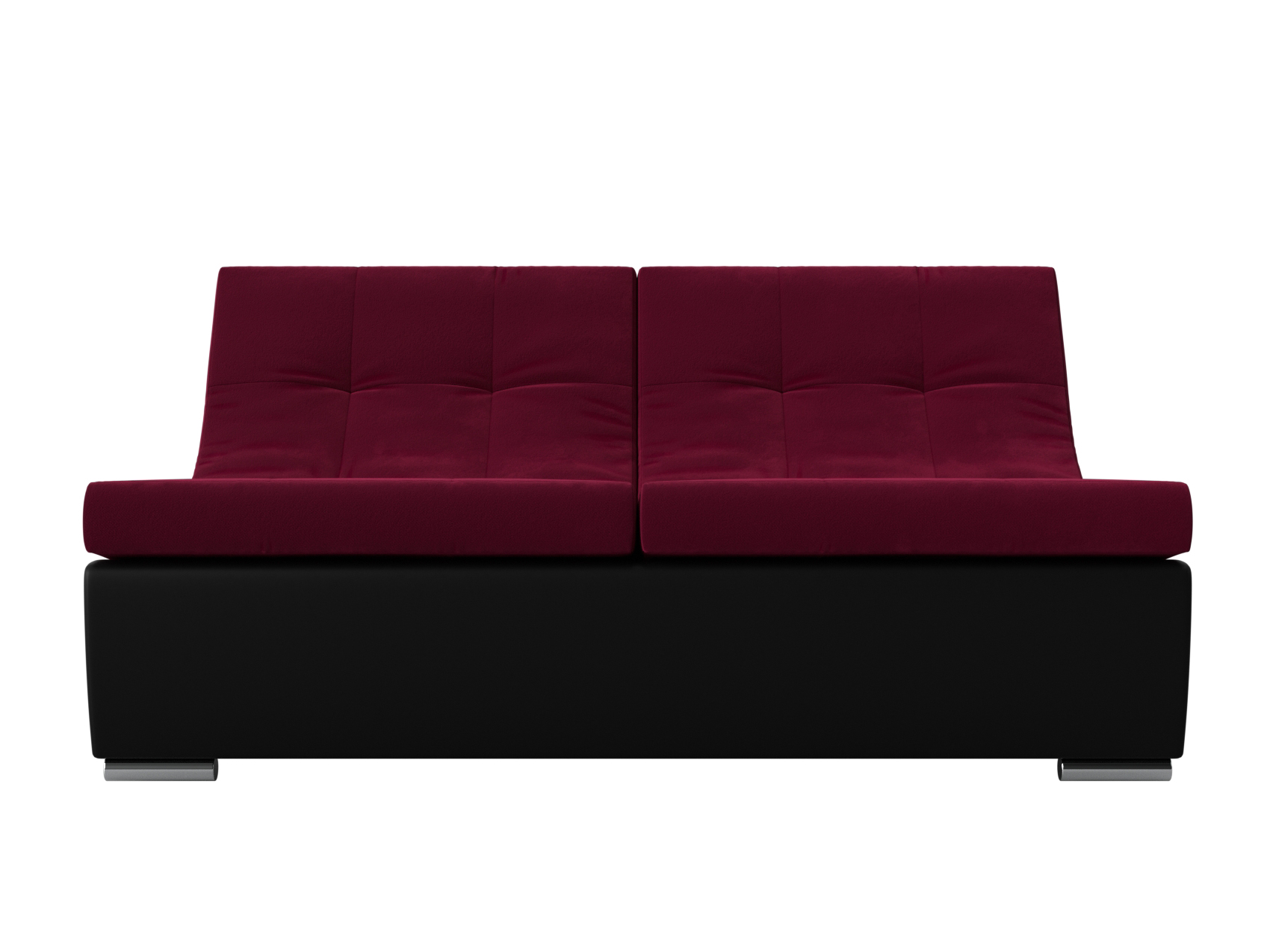 Модуль Монреаль диван (Бордовый\Черный)