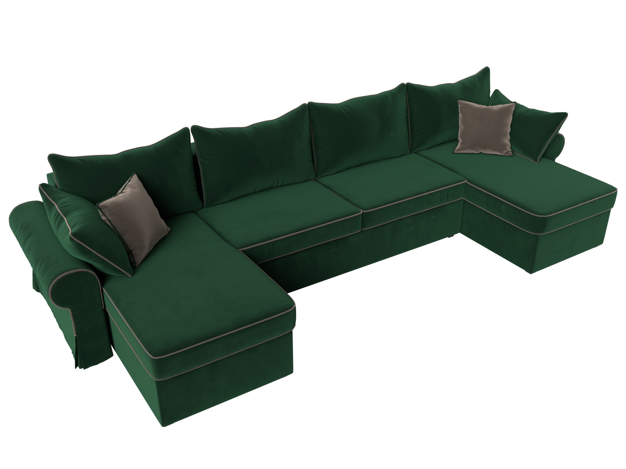 П-образный диван Элис (Зеленый)
