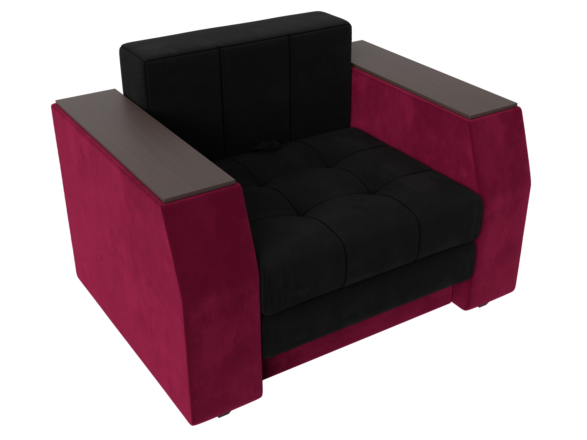Кресло-кровать Атлантида (Черный\Бордовый)