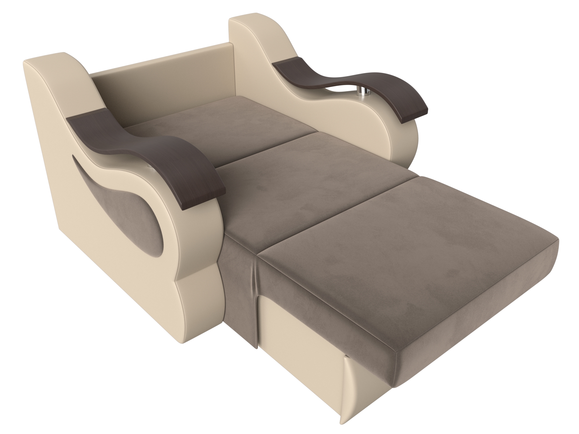 Кресло-кровать Меркурий 80 (Коричневый\Бежевый)