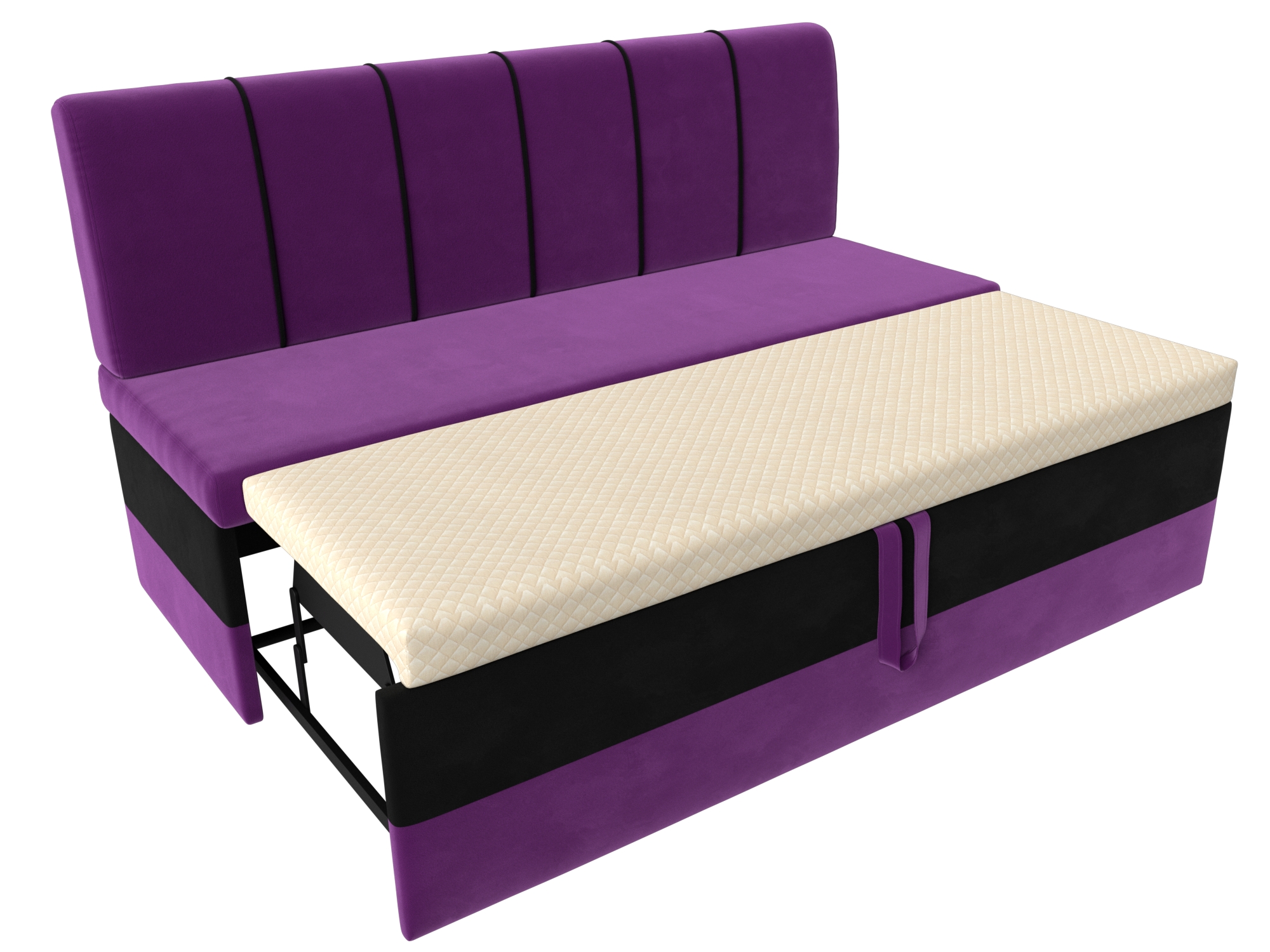 Кухонный диван Энигма (Фиолетовый\Черный)