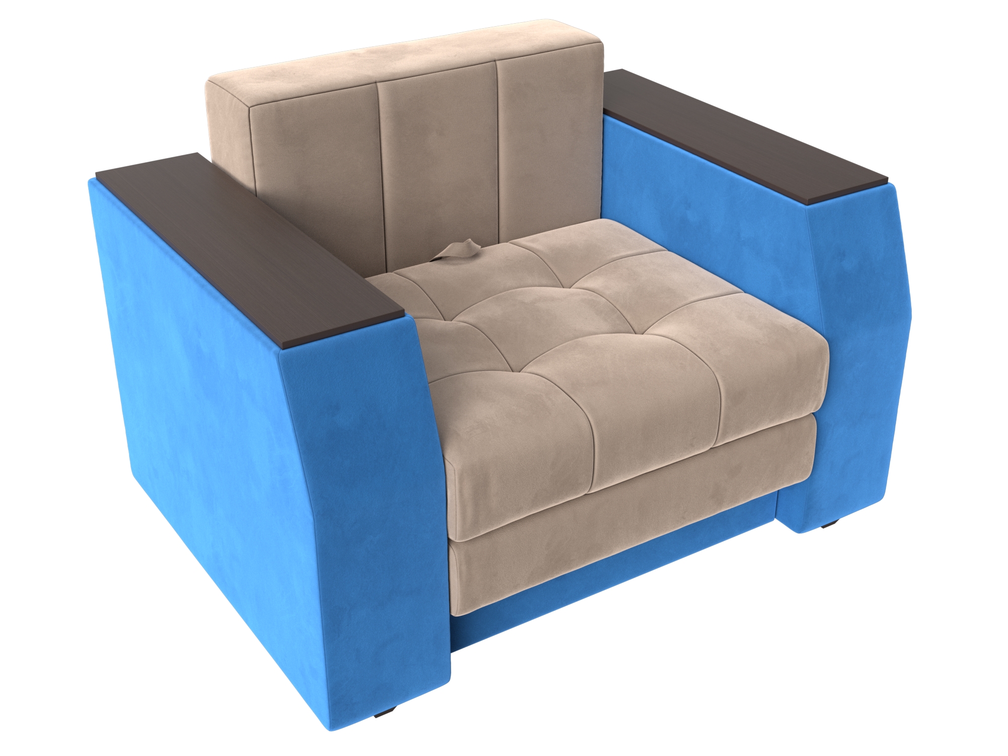 Кресло-кровать Атлантида (Бежевый\Голубой)