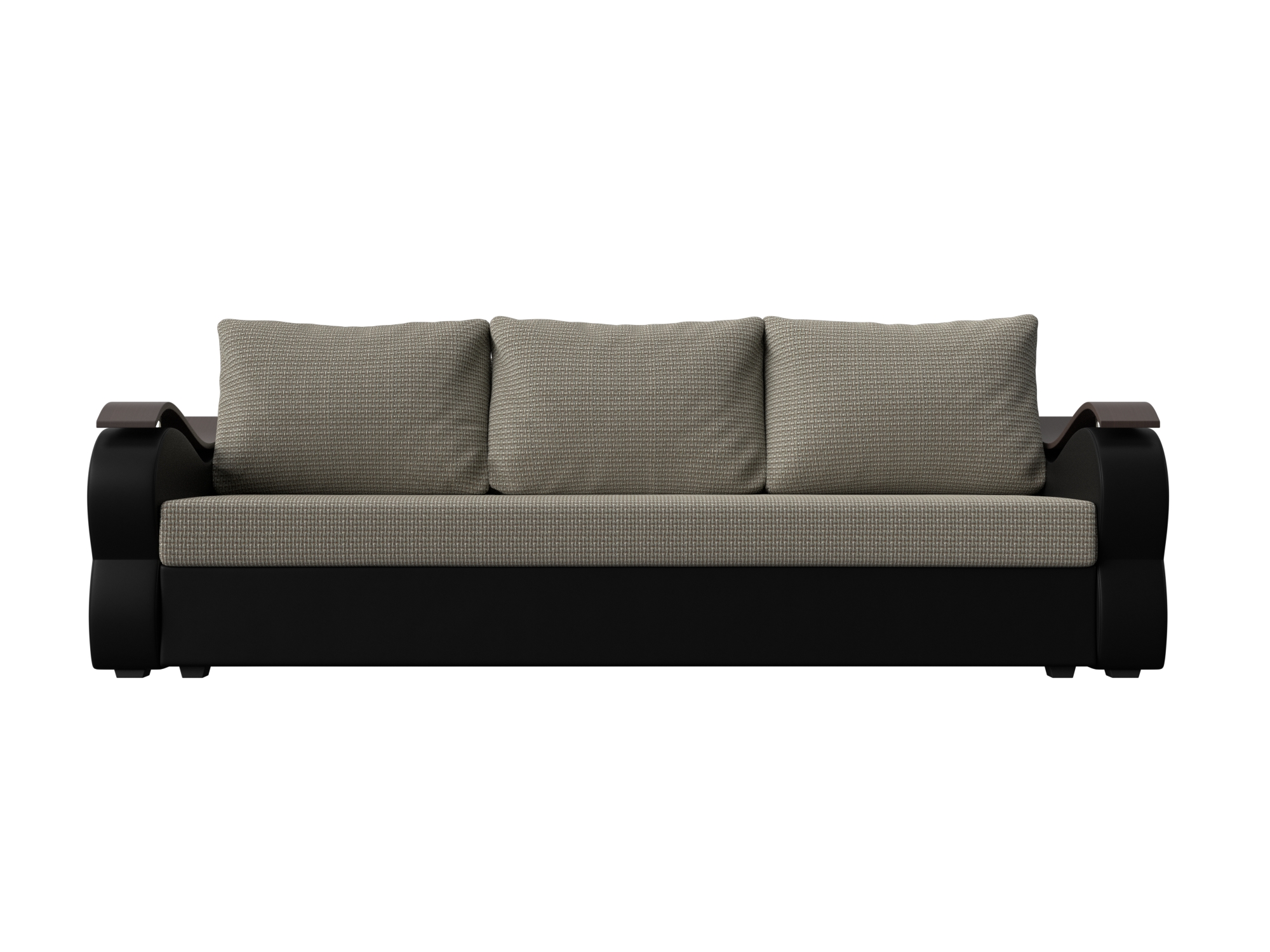 Прямой диван Меркурий Лайт (Корфу 02\черный)