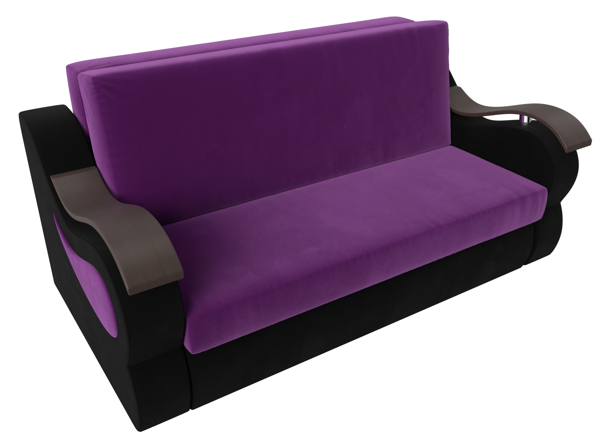 Прямой диван Меркурий 100 (Фиолетовый\Черный)