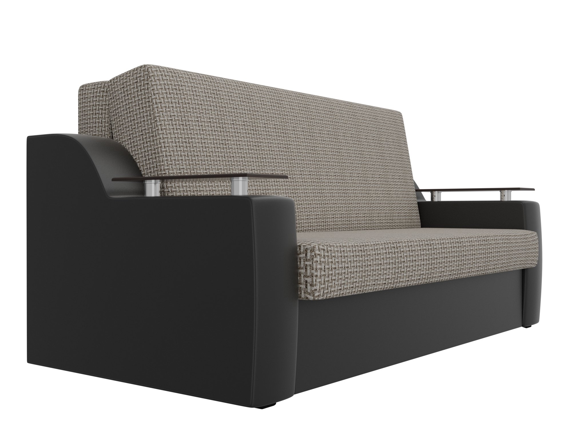 Прямой диван аккордеон Сенатор 160 (Корфу 02\черный)
