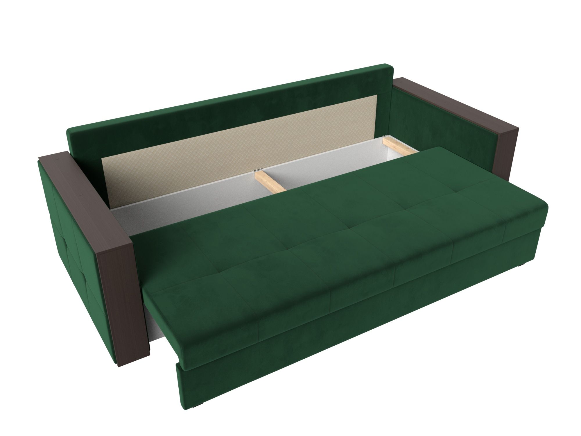 Прямой диван Валенсия С (Зеленый)