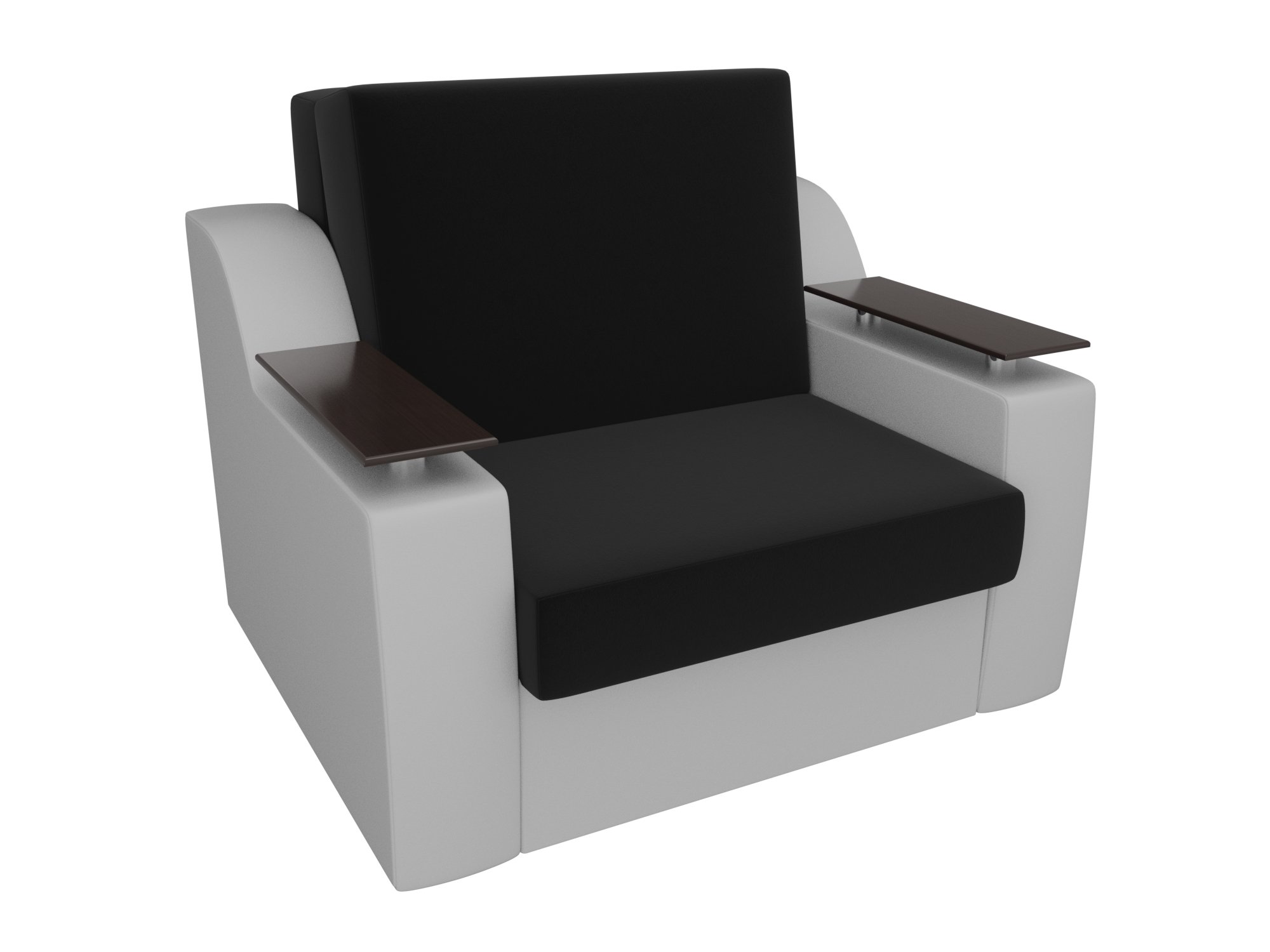 Кресло-кровать Сенатор 60 (Черный\Белый)