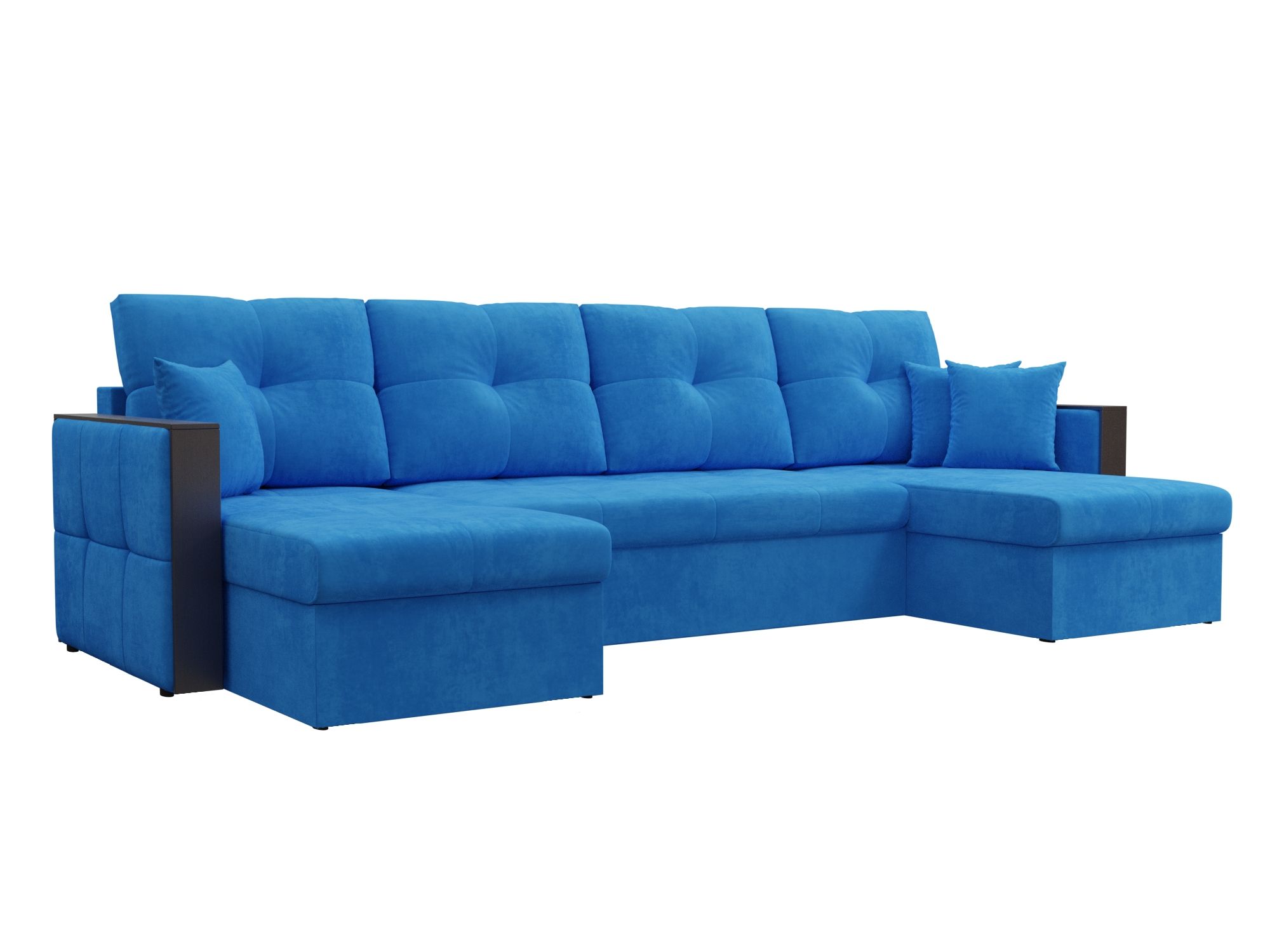 П-образный диван Валенсия (Голубой)