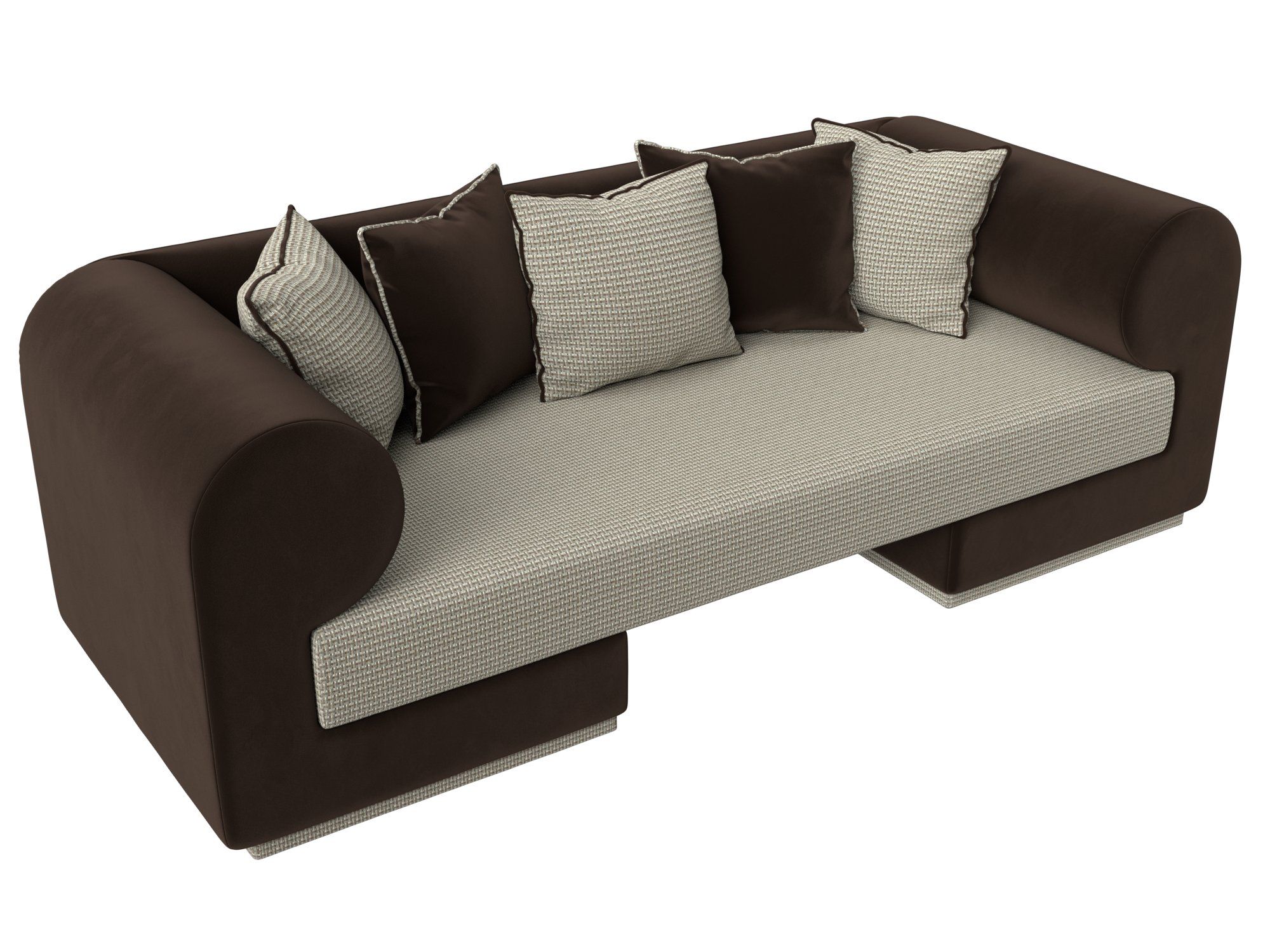 Прямой диван Кипр (Корфу 02\коричневый)