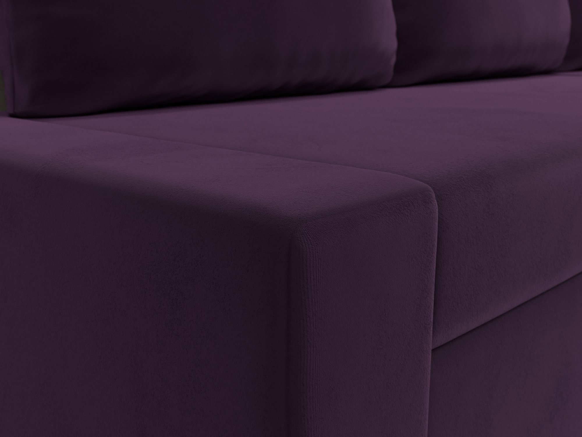 Угловой диван Версаль правый угол (Фиолетовый\Бежевый)