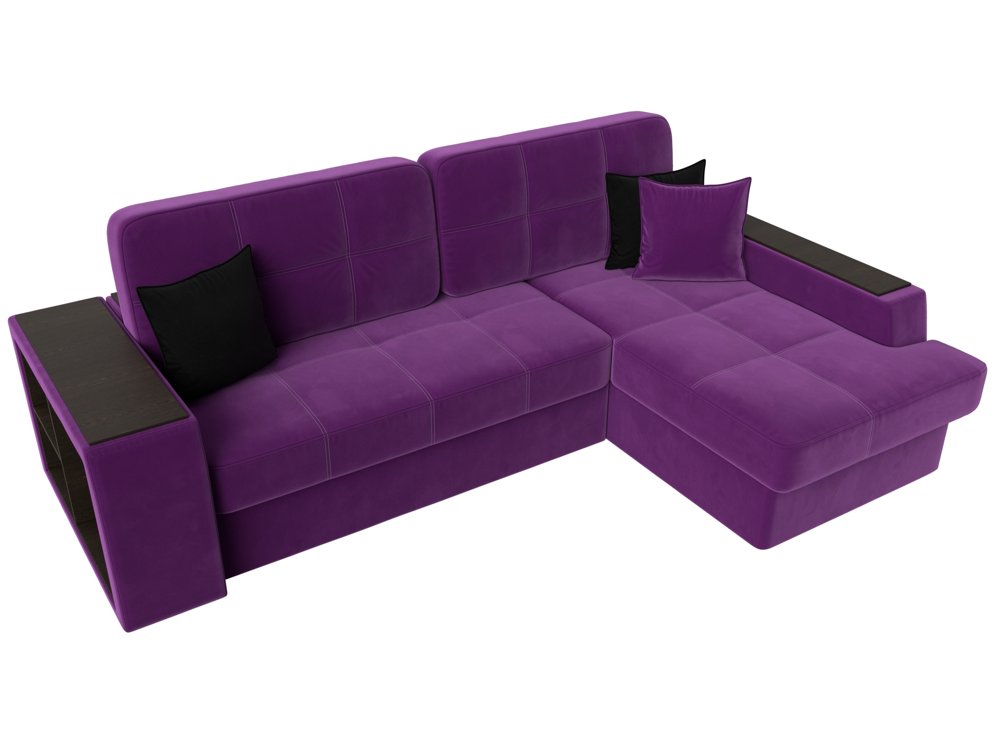Угловой диван Брюссель правый угол (Фиолетовый)