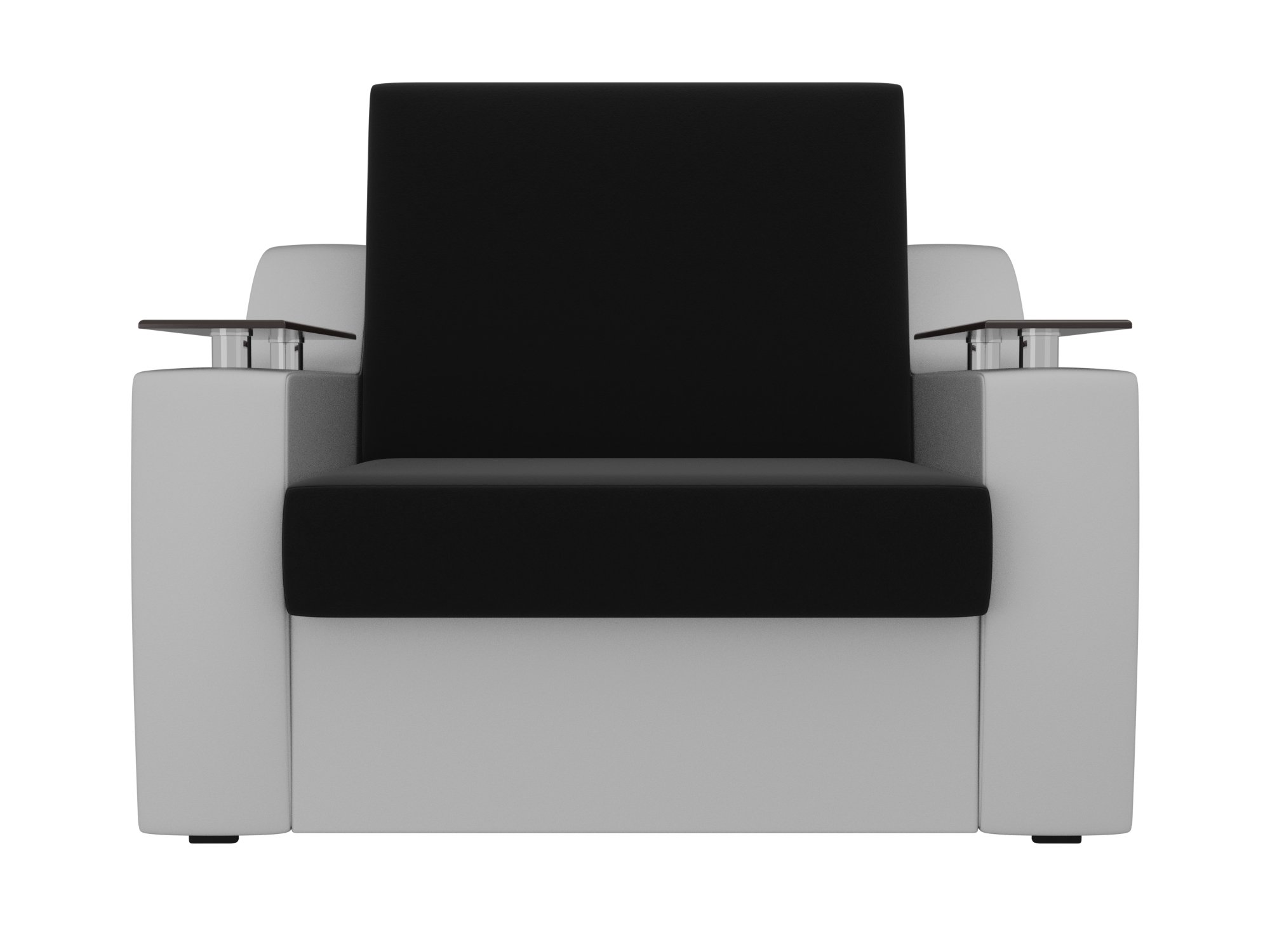 Кресло-кровать Сенатор 80 (Черный\Белый)