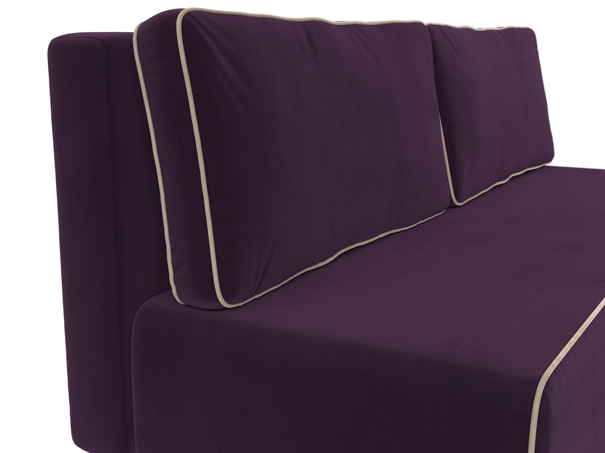 Прямой диван Уно (Фиолетовый\Бежевый)