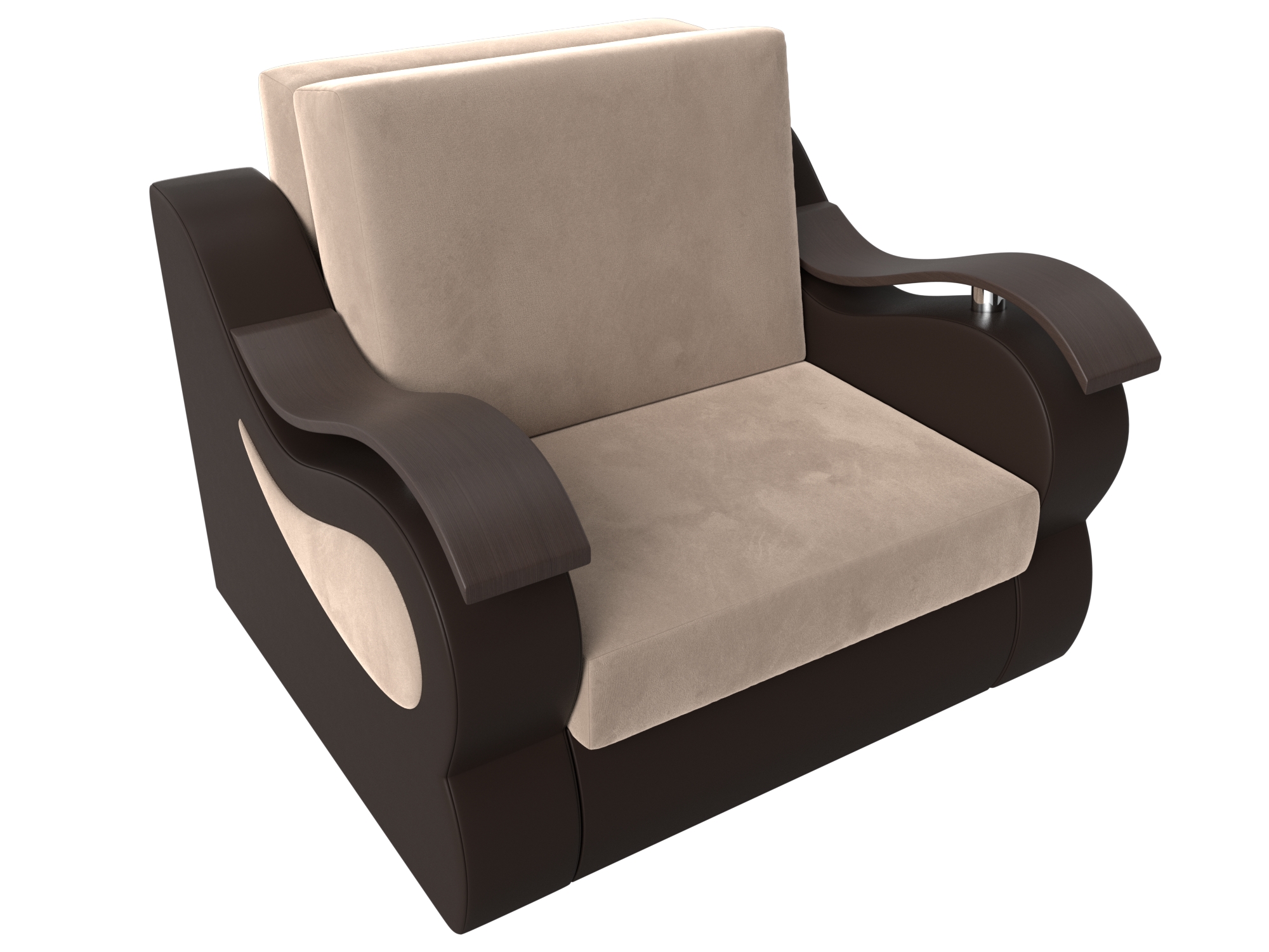 Кресло-кровать Меркурий 80 (Бежевый\Коричневый)