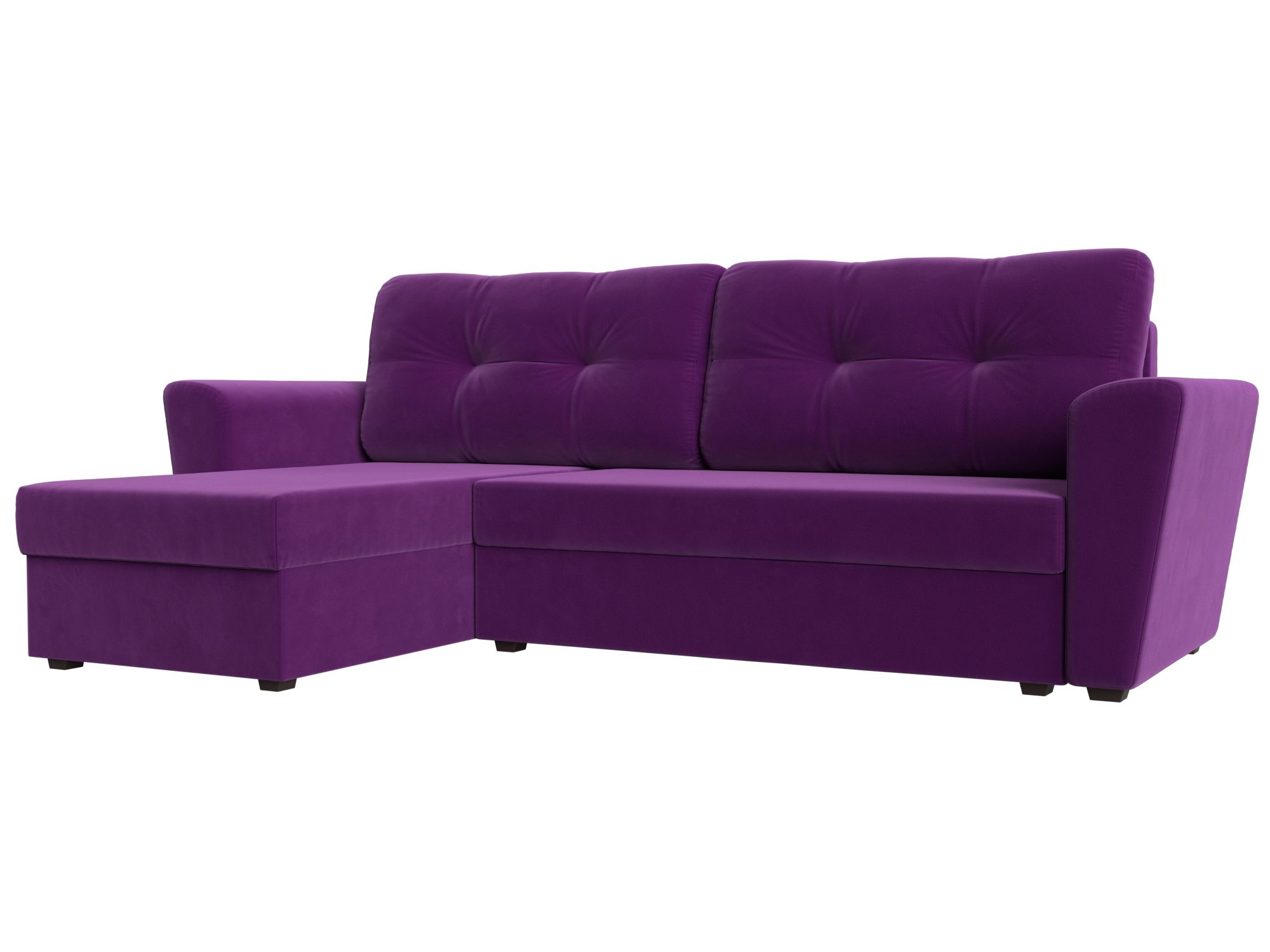 Угловой диван Амстердам Лайт левый угол (Фиолетовый)