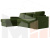 Угловой диван Траумберг левый угол (Зеленый)