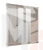 Шкаф Афина 4-дверный (2+2) с зеркалом крем корень