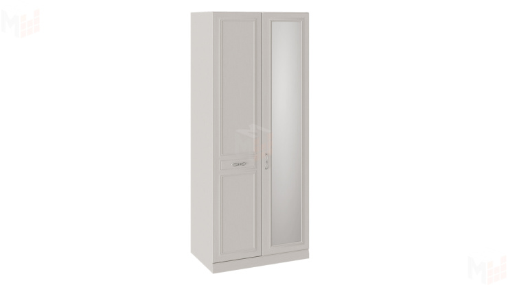 Шкаф для одежды с 1 глухой и 1 зеркальной дверью левый с опорой «Сабрина»
