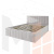 Мягкая кровать Лана 1,6 с подъемным механизмом (серый велюр)