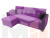 Угловой диван Валенсия левый угол (Фиолетовый)