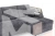 Угловой диван-кровать Лас-Вегас Серый правый 