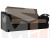 Прямой диван Меркурий 160 (Корфу 03\черный)