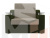 Кресло-кровать Сенатор 60 (Бежевый\Зеленый)