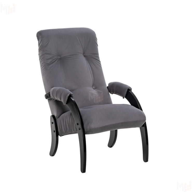Кресло для отдыха Модель 61 Венге, ткань V 32 (Венге/V32 серый)