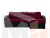 Угловой диван Форсайт правый угол (Бордовый\Черный)