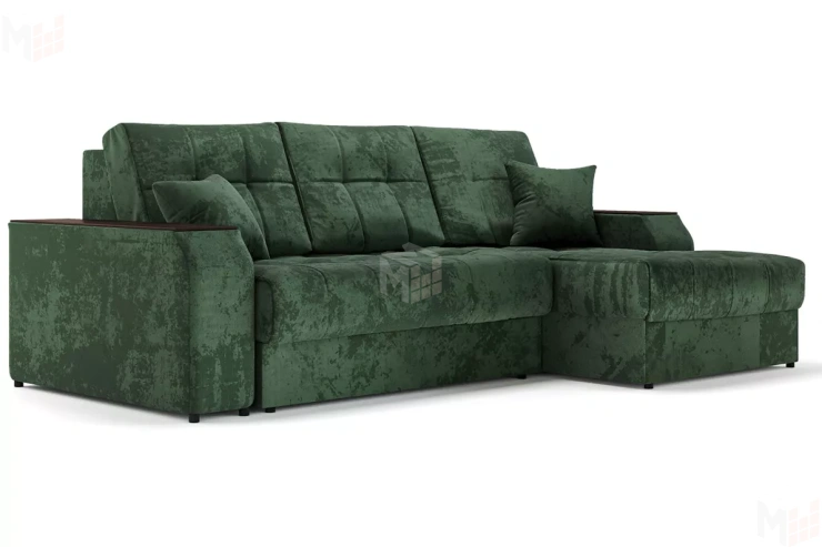 Угловой диван-кровать Лас-Вегас Зеленый правый 