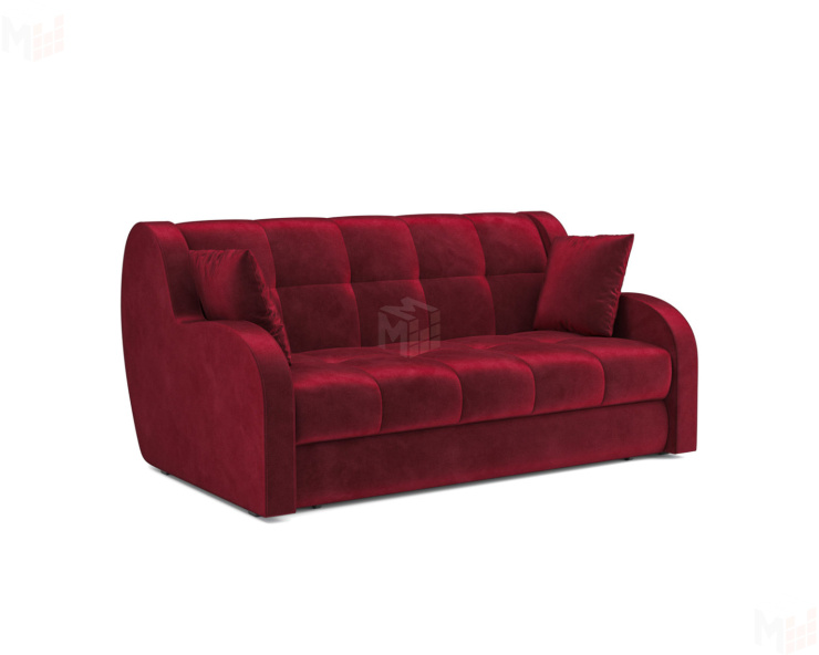 Диван Аккордеон Барон (Бархат красный STAR VELVET 3 DARK RED)