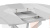 Стол обеденный раздвижной Бергамо Тип 1  Белый муар, Стекло матовое белый мрамор