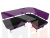 Кухонный угловой диван Альфа правый угол (Черный\Фиолетовый)