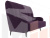 Прямой диван Неаполь 2-х местный (Фиолетовый)