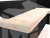 Кухонный угловой диван Омура правый угол (Бежевый\Черный)